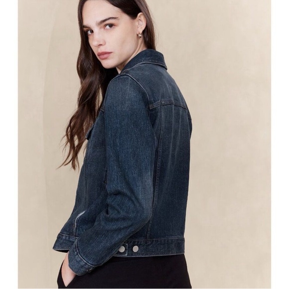 Banana Republic Factory Store Dark Wash, Denim Jacket - Picture 2 of 8